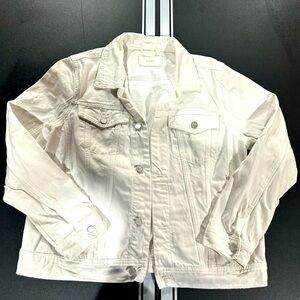Blank NYC White Oversized Jean Jacket